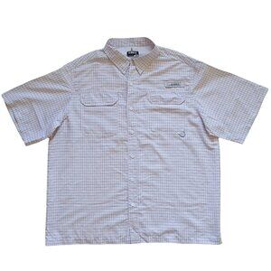 Habit Solar Factor 40+ Fishing Shirt Men’s XL White Short Sleeve Plaid